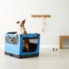 imageAmazon Basics Folding Portable Soft Pet Dog Crate Carrier Kennel 36 x 24 x 24 inches BlueBLUE