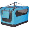 imageAmazon Basics Folding Portable Soft Pet Dog Crate Carrier Kennel 36 x 24 x 24 inches BlueBLUE