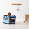 imageAmazon Basics Folding Portable Soft Pet Dog Crate Carrier Kennel 36 x 24 x 24 inches BlueBLUE