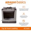 imageAmazon Basics Folding Portable Soft Pet Dog Crate Carrier Kennel 36 x 24 x 24 inches BlueGREY