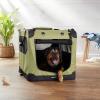 imageAmazon Basics Folding Portable Soft Pet Dog Crate Carrier Kennel 36 x 24 x 24 inches BlueKHAKI