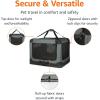 imageAmazon Basics Folding Soft Crate for Cat Dog Rabbit Portable and Collapsible 36 Inch Tan L 36quot x 24quot x 24quotGrey
