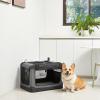 imageAmazon Basics Folding Soft Crate for Cat Dog Rabbit Portable and Collapsible 36 Inch Tan L 36quot x 24quot x 24quotGrey
