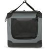 imageAmazon Basics Folding Soft Crate for Cat Dog Rabbit Portable and Collapsible 36 Inch Tan L 36quot x 24quot x 24quotGrey