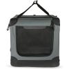 imageAmazon Basics Folding Soft Crate for Cat Dog Rabbit Portable and Collapsible 36 Inch Tan L 36quot x 24quot x 24quotGrey