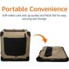 imageAmazon Basics Folding Soft Crate for Cat Dog Rabbit Portable and Collapsible 36 Inch Tan L 36quot x 24quot x 24quottan