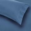 imageAmazon Basics FullQueen Comforter Set with Sheets 7Piece Navy with Grey Plaid Bedding Lightweight Microfiber BedinaBagBlue Calvin Striped
