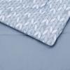 imageAmazon Basics FullQueen Comforter Set with Sheets 7Piece Navy with Grey Plaid Bedding Lightweight Microfiber BedinaBagGray Leaf