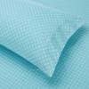 imageAmazon Basics FullQueen Comforter Set with Sheets 7Piece Navy with Grey Plaid Bedding Lightweight Microfiber BedinaBagIndustrial Teal