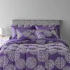 imageAmazon Basics FullQueen Comforter Set with Sheets 7Piece Navy with Grey Plaid Bedding Lightweight Microfiber BedinaBagPurple Floral