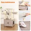 imageAmazon Basics FurnitureStyle Cat Tree with Litter Box Enclosure Scratching Posts Sisal Pad Cozy Perch and Hammock