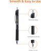 imageAmazon Basics Gel Pens Fine Point Smooth Writing Pens Retractable Assorted 07mm 12 PackBlack