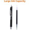 imageAmazon Basics Gel Pens Fine Point Smooth Writing Pens Retractable Assorted 07mm 12 PackBlack