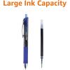 imageAmazon Basics Gel Pens Fine Point Smooth Writing Pens Retractable Assorted 07mm 12 PackBlue