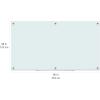 imageAmazon Basics Glass DryErase Board Magnetic Frameless Whiteboard 72Wquot x 48Hquot Magnetic White96W x 48H