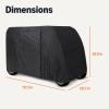 imageAmazon Basics Golf Cart Cover Accessories Fits EZGO Yamaha Club Car 24 Passenger