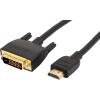 imageAmazon Basics HDMIA to DVI Male Adapter Cable BiDirectional 1080P GoldPlated 3 ft09 m Single Pack Black3 ft