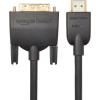 imageAmazon Basics HDMIA to DVI Male Adapter Cable BiDirectional 1080P GoldPlated 3 ft09 m Single Pack Black6 ft