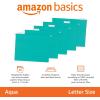 imageAmazon Basics Hanging File Folders Sturdy Letter Size 25Pack Assorted Jeweltone ColorsAqua