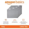 imageAmazon Basics Hanging File Folders Sturdy Letter Size 25Pack Assorted Jeweltone ColorsGray