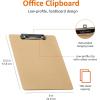 imageAmazon Basics Hardboard Office Clipboard 6Pack Brown6Pack