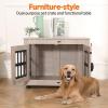 imageAmazon Basics Heavy Duty Dog Crate Furniture for Small to Medium Dogs Wooden Decorative Dog Kennel Cage Indoor with Safety Lock 385quot L x 268quot W x 256quot HM385Lx 268W x 256H