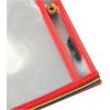 imageAmazon Basics Heavy Duty Dry Erase Ticket Holder Pockets with Clear Plastic Film and Multicolored Fabric Edge 85quot X 11quot Pack of 25150