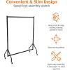 imageAmazon Basics Heavy Duty Rolling Garment Rack Hanging Clothes Organizer Rail for Display and Storage 182 x 152 m Black121 x 152 m
