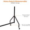 imageAmazon Basics Heavy Duty Rolling Garment Rack Hanging Clothes Organizer Rail for Display and Storage 182 x 152 m Black121 x 152 m