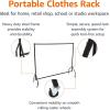 imageAmazon Basics Heavy Duty Rolling Garment Rack Hanging Clothes Organizer Rail for Display and Storage 182 x 152 m Black182 x 152 m