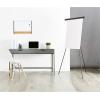 imageAmazon Basics High Boardroom Black Aluminum Flipchart Whiteboard and Display Easel Stand with Adjustable Height Telescope Tripod Black 37 x 18 x 28 InchesLightweight Board Easel