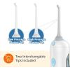 imageAmazon Basics HydroClean Cordless Water Flosser 1 Water Flosser Handle 2 Flosser Tips 2 AA batteries included