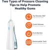 imageAmazon Basics HydroClean Cordless Water Flosser 1 Water Flosser Handle 2 Flosser Tips 2 AA batteries included