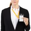 imageAmazon Basics ID Badge Holders Vertical Clear Plastic 255quot x 441quot Pack of 50Vertical