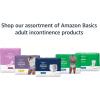 imageAmazon Basics Incontinence Pads for Women Bladder Control Postpartum Overnight Absorbency Unscented 60 Count 2 Packs of 30Regular