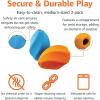 imageAmazon Basics Interactive Dog Treat Dispensing Enrichment Chew Toy Large Multi Color 2PackMedium