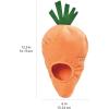 imageAmazon Basics Interactive Hide and Seek Squeaky Dog Plush Toy Rabbit and Carrot Orange and White 5Pack