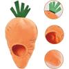 imageAmazon Basics Interactive Hide and Seek Squeaky Dog Plush Toy Rabbit and Carrot Orange and White 5Pack