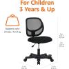 imageAmazon Basics Kids Adjustable Mesh LowBack Swivel Study Desk Chair with Footrest RedBlack