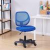 imageAmazon Basics Kids Adjustable Mesh LowBack Swivel Study Desk Chair with Footrest RedBlue