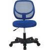 imageAmazon Basics Kids Adjustable Mesh LowBack Swivel Study Desk Chair with Footrest RedBlue