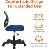 imageAmazon Basics Kids Adjustable Mesh LowBack Swivel Study Desk Chair with Footrest RedBlue