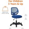 imageAmazon Basics Kids Adjustable Mesh LowBack Swivel Study Desk Chair with Footrest RedBlue