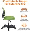 imageAmazon Basics Kids Adjustable Mesh LowBack Swivel Study Desk Chair with Footrest RedGreen