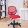 imageAmazon Basics Kids Adjustable Mesh LowBack Swivel Study Desk Chair with Footrest RedRed