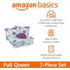 imageAmazon Basics Kids Soft Easy Care Microfiber BedinaBag 5Piece Bedding Set Twin Butterfly FriendsBluish Flower