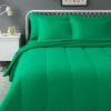 imageAmazon Basics Kids Soft Easy Care Microfiber BedinaBag 5Piece Bedding Set Twin Butterfly FriendsGreen