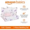 imageAmazon Basics Kids Soft Easy Care Microfiber BedinaBag 5Piece Bedding Set Twin Butterfly FriendsPurple Unicorns