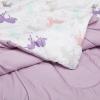 imageAmazon Basics Kids Soft Easy Care Microfiber BedinaBag 5Piece Bedding Set Twin Butterfly FriendsPurple Unicorns