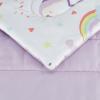 imageAmazon Basics Kids Soft Easy Care Microfiber BedinaBag 5Piece Bedding Set Twin Butterfly FriendsUnicorn